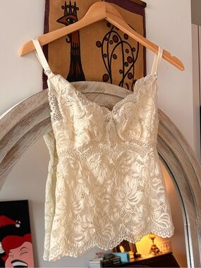 Rabanne Off-White Lace Camisole